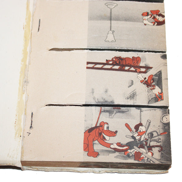 Ancien flip Book Disney / Donald & Pluto / Movie Book in 10 Reels ( 1939 )