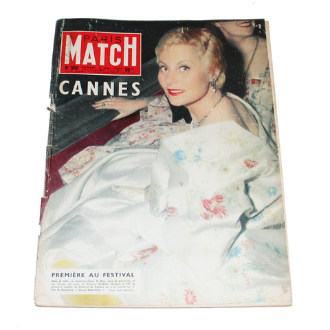 Magazine / revue Paris Match n° 369 du 5/05/1956 Cannes Michèle Morgan