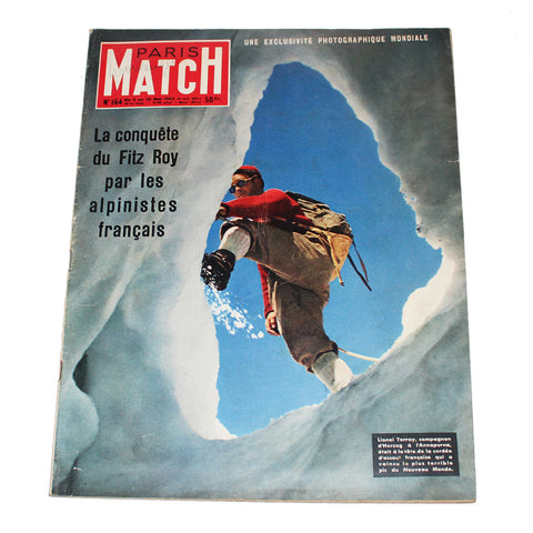 Magazine / revue Paris Match n° 164 du 3/05/1952 le Fitz Roy Lionel Terray