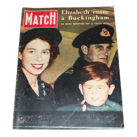 Magazine / revue Paris Match n° 163 du 26/04/1952 Elizabeth entre à Buckingham