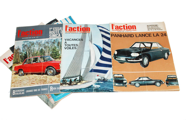 Année 1963 complète de 12 magazines / revues l'Action Automobile et Touristique