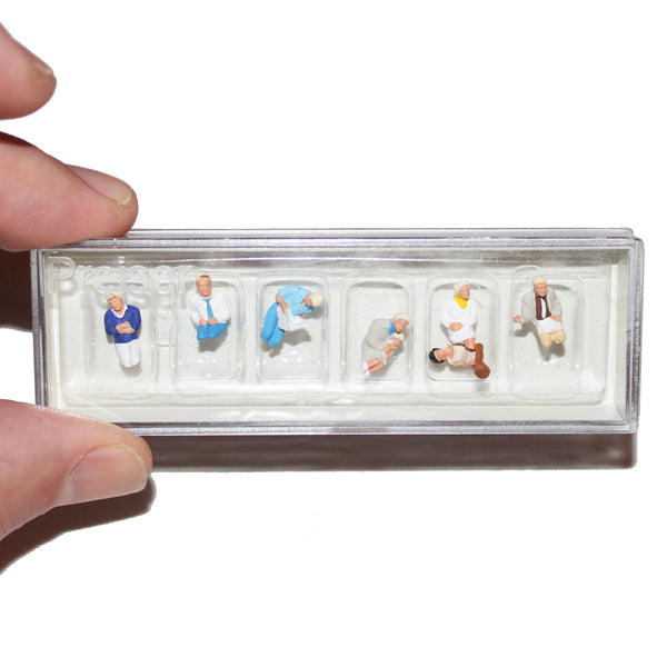 Preiser 10298 – Passagers assis pour voiture voyageur – Figurines HO 1:87