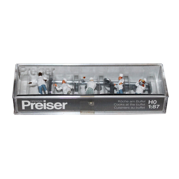 Preiser 10330 – Cuisiniers au buffet – Figurines HO 1:87