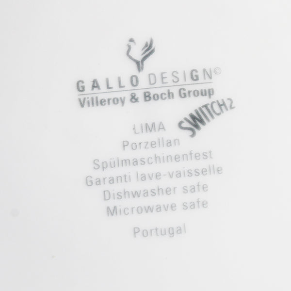 Plat rond 30.5 cm en porcelaine Gallo Design de Villeroy & Boch modèle Lima Switch 2