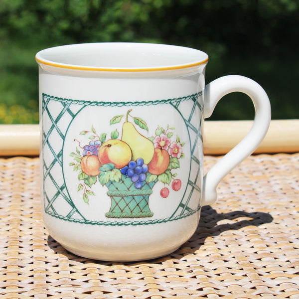 Mug / tasse à café vintage 9 cm / Villeroy & Boch modèle Basket ( à l'unité )