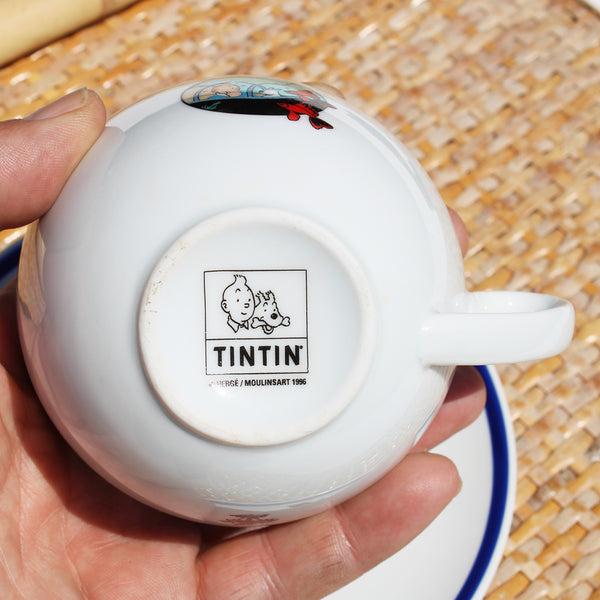 Tasse à thé en porcelaine Tintin Le Trésor de Rackham le Rouge ( Hergé 1996 )