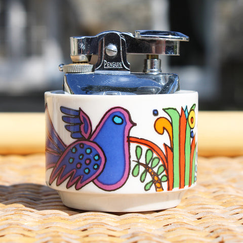 Briquet de table vintage en porcelaine à feu Villeroy & Boch modèle Acapulco