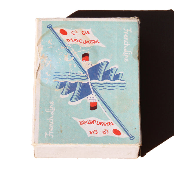 Jeu de 52 cartes publicitaire / French Line / Cie Générale Transatlantique