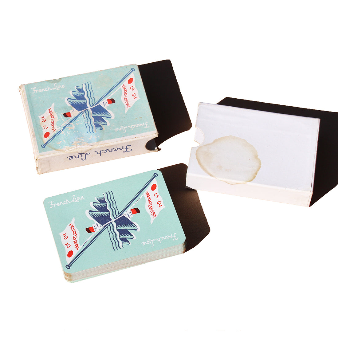 Jeu de 52 cartes publicitaire / French Line / Compagnie Générale Transatlantique