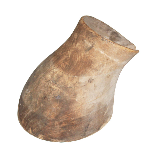 Ancienne forme à chapeau en bois – forme de modiste – outil de chapellerie