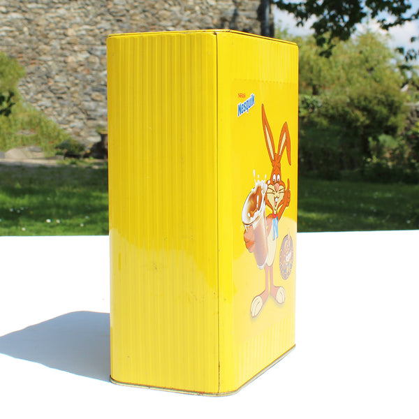 Grande boîte publicitaire Nesquik vide en tôle modèle Collector Box ( 2011 )