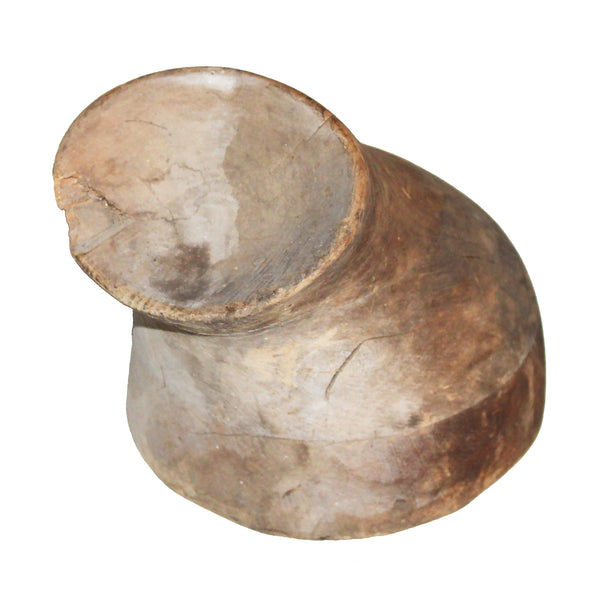 Ancienne forme à chapeau en bois – forme de modiste – outil de chapellerie