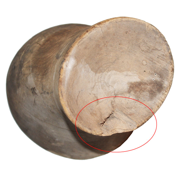 Ancienne forme à chapeau en bois – forme de modiste – outil de chapellerie