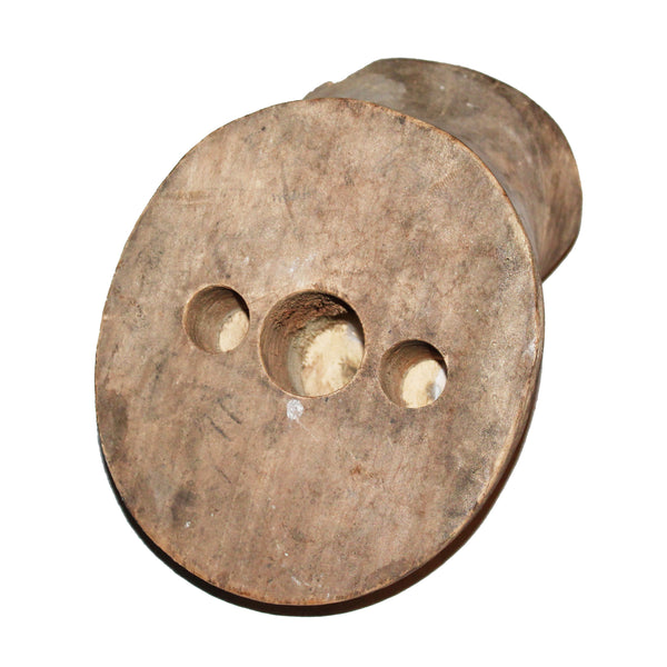 Ancienne forme à chapeau en bois – forme de modiste – outil de chapellerie