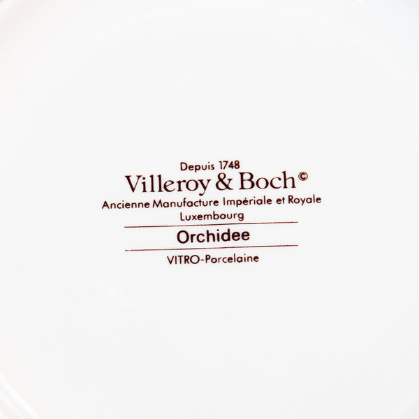 Bonbonnière 12 cm en vitro-porcelaine de Villeroy & Boch modèle Orchidée