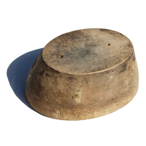 Ancienne petite marotte / forme à chapeau de chapelier en bois
