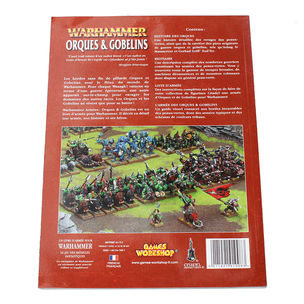 Livre d'armées Warhammer Battle / Codex Orques & Gobelins Games Workshop ( 2007 ) JDR