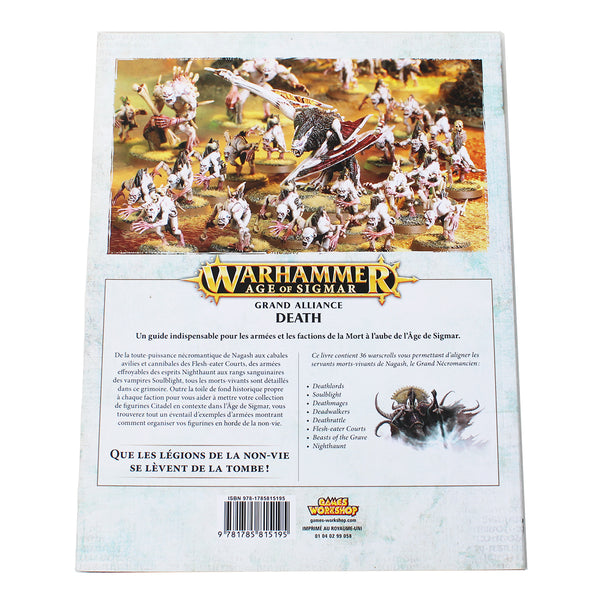 Livre Warhammer Age of Sigmar / Grand Alliance Death / Games Workshop ( 2016 ) JDR