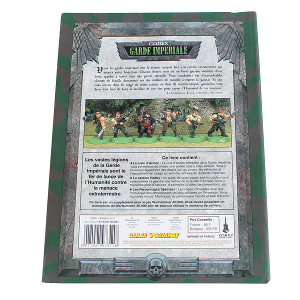Livre d'armées Warhammer 40000 / Codex VF Garde Impériale Games Workshop ( 1999 ) JDR