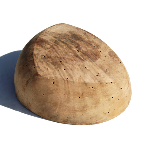 Ancienne petite marotte / forme à chapeau type hôtesse de l'air de chapelier en bois
