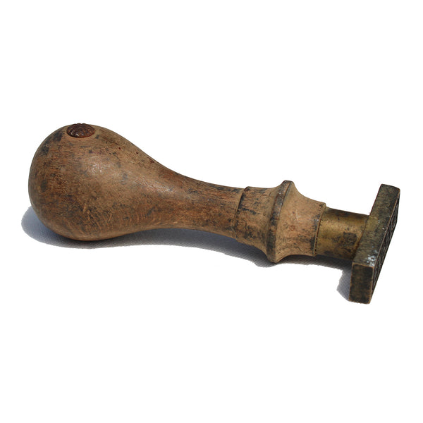 Ancien tampon postal PTT réformé en bronze / Expres