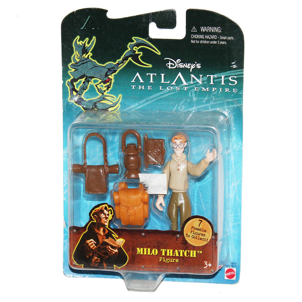 Jouet Mattel figurine Milo Thatch sous blister Atlantis Atlantide / Disney (2000)