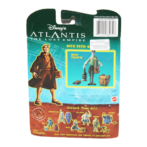 Jouet Mattel figurine Milo Thatch sous blister Atlantis Atlantide / Disney (2000)