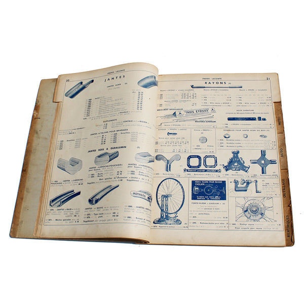 Ancien catalogue d'accessoires Cycles Motos Autos Outillage / Prefer-Lecomte