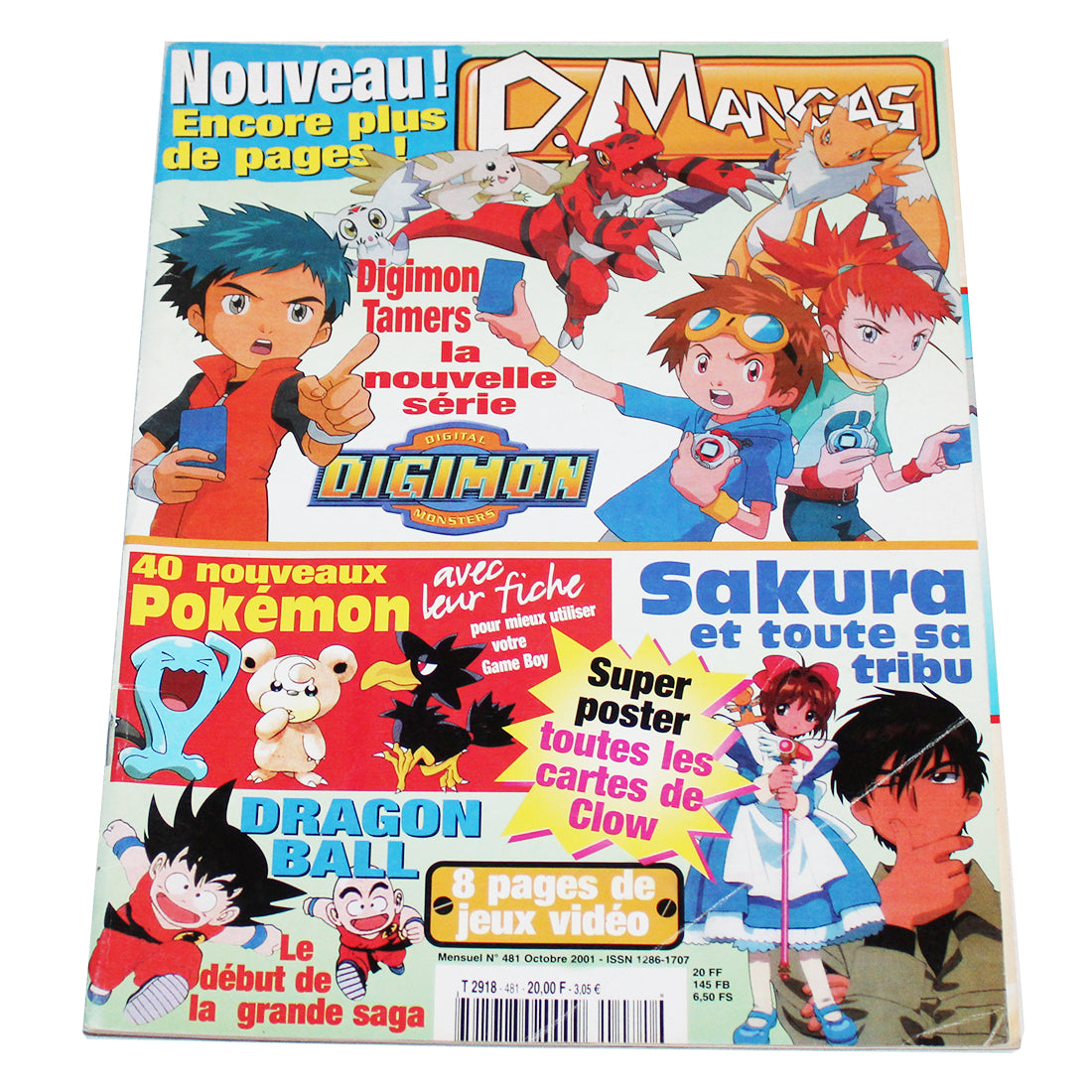 Magazine / revue D. Mangas / Dorothée Magazine / numéro 481