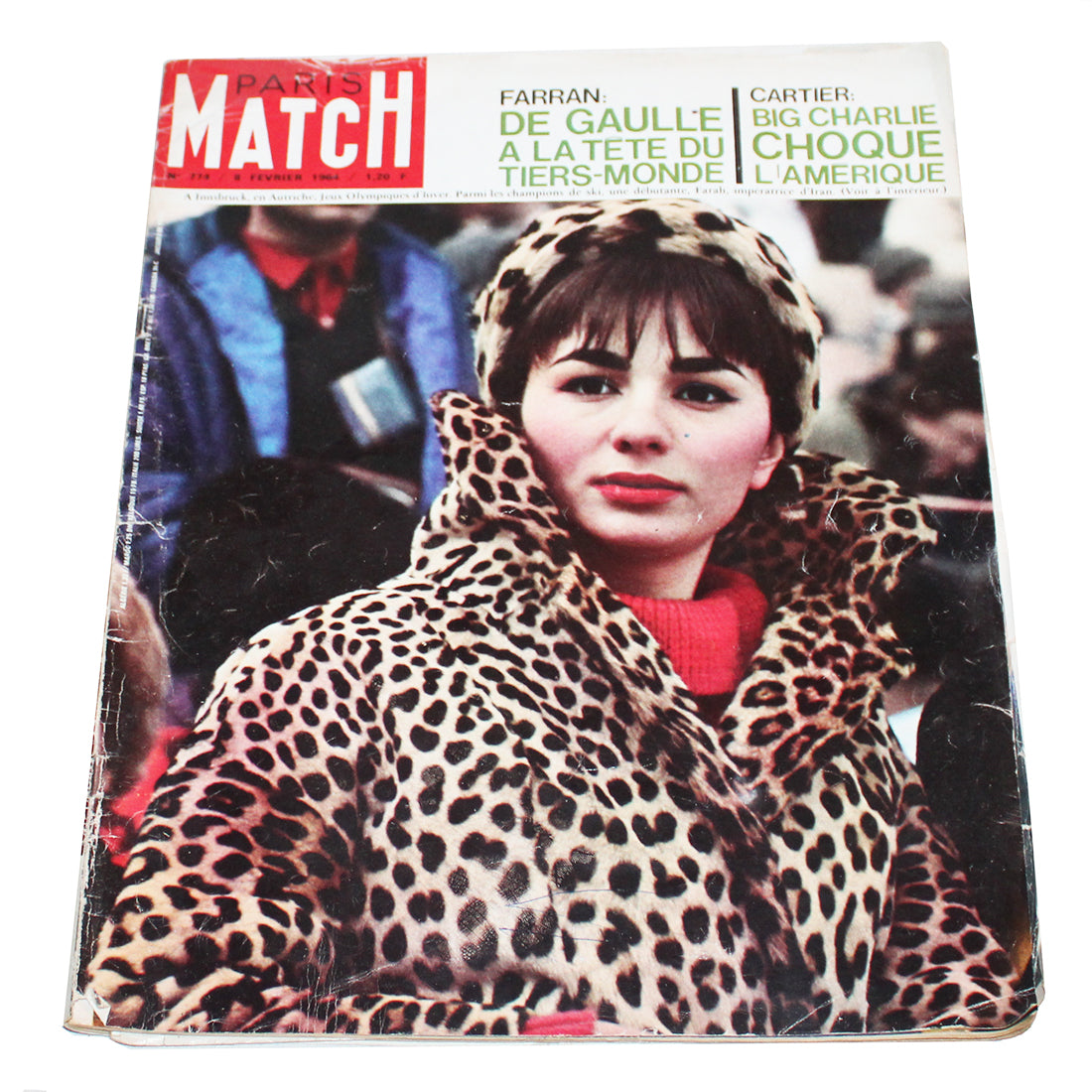 Magazine / revue Paris Match n° 776 du 08/02/1964 Farah d'Iran