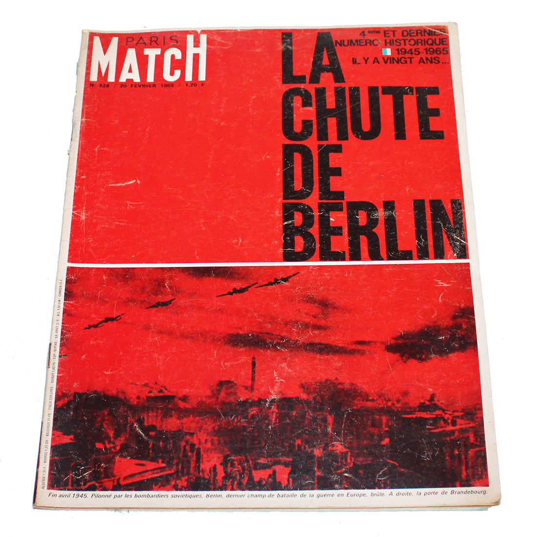 Magazine / revue Paris Match n° 828 du 20/02/1965 La chute de Berlin