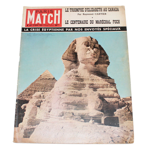 Magazine / revue Paris Match n° 137 du 3/11/1951 la crise égyptienne