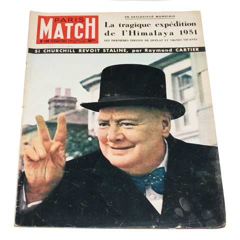 Magazine / revue Paris Match n° 138 du 10/11/1951 si Churchill revoit Staline