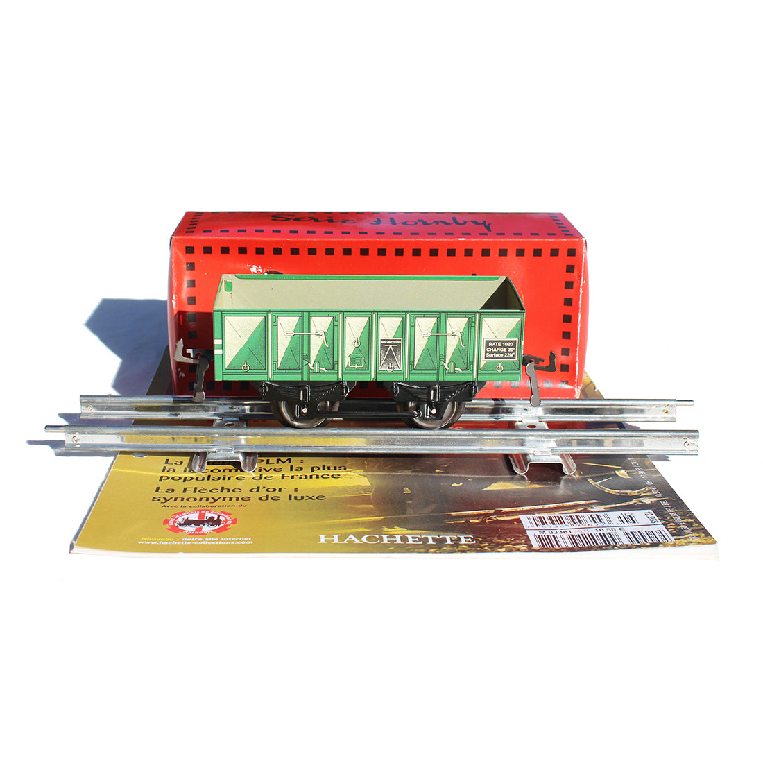 Hachette N° 5 / Train Hornby série M / Wagon tombereau + rail droit