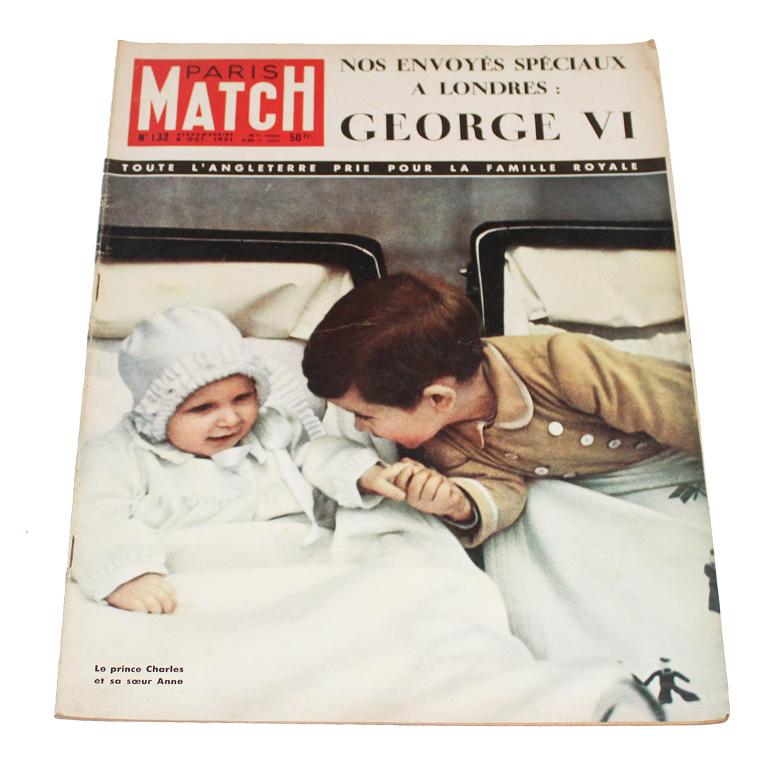 Magazine / revue Paris Match n° 133 du 6/10/1951 Georges VI Prince Charles
