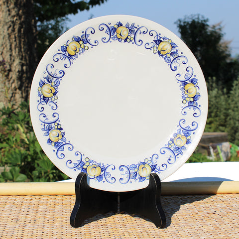 Assiette plate vintage en vitro porcelaine Villeroy & Boch modèle Cadiz