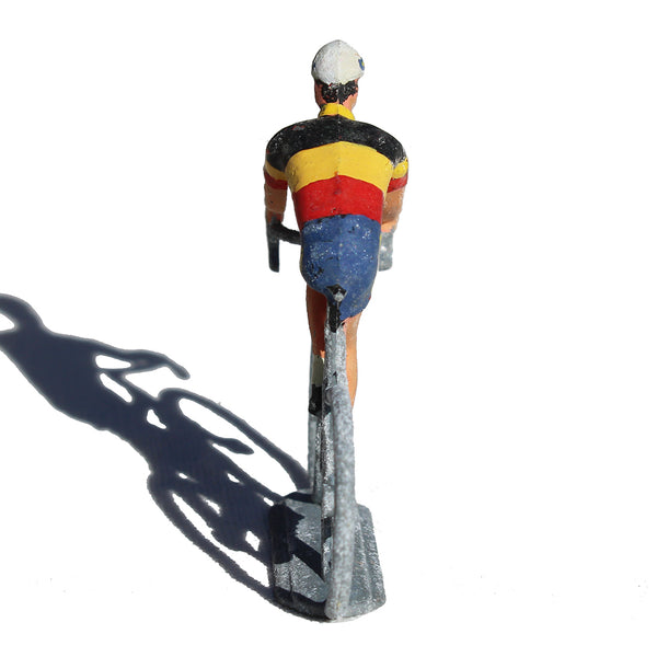 Figurine coureur cycliste Salza / Tour de France / maillot Champion de Belgique