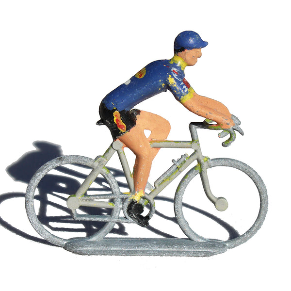Figurine coureur cycliste Salza / Tour de France / maillot bleu