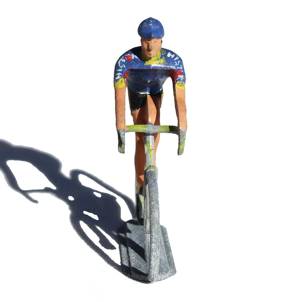 Figurine coureur cycliste Salza / Tour de France / maillot bleu