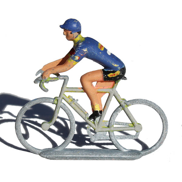 Figurine coureur cycliste Salza / Tour de France / maillot bleu
