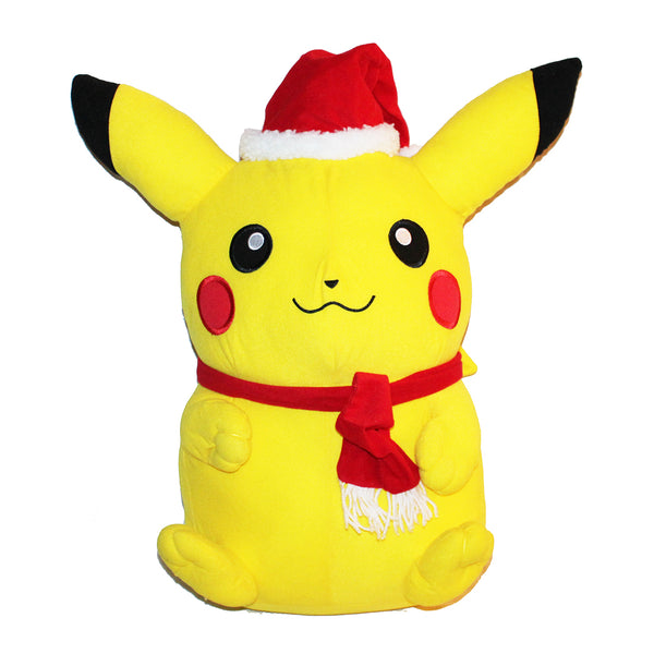 Peluche Pokémon 56 cm Pikachu avec bonnet de Père Noël