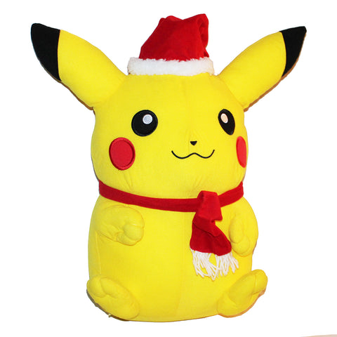 Peluche Pokémon 56 cm Pikachu avec bonnet de Père Noël