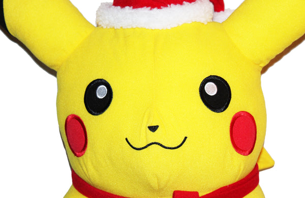 Peluche Pokémon 56 cm Pikachu avec bonnet de Père Noël