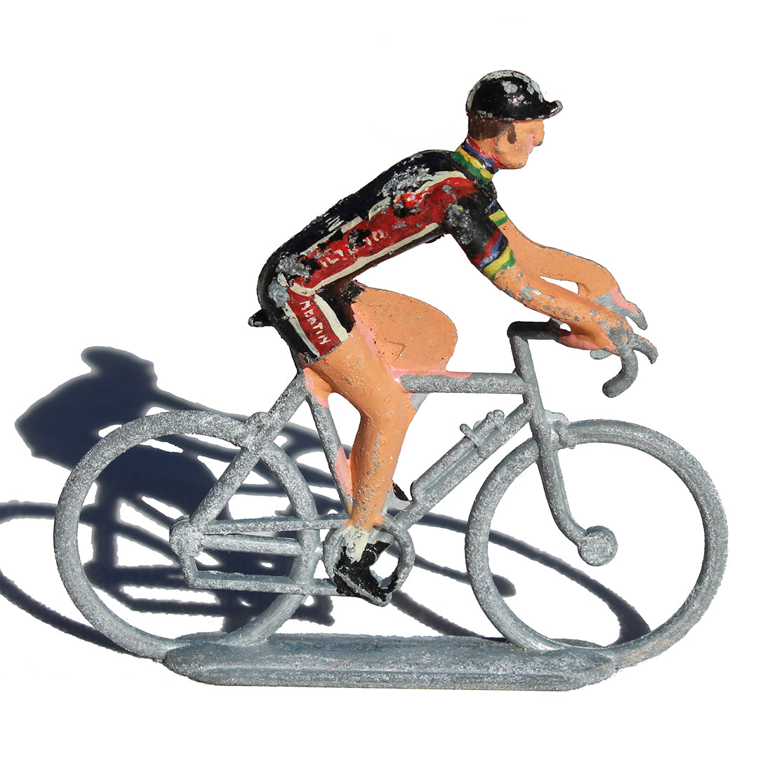 Figurine coureur cycliste Salza / Tour de France / maillot noir