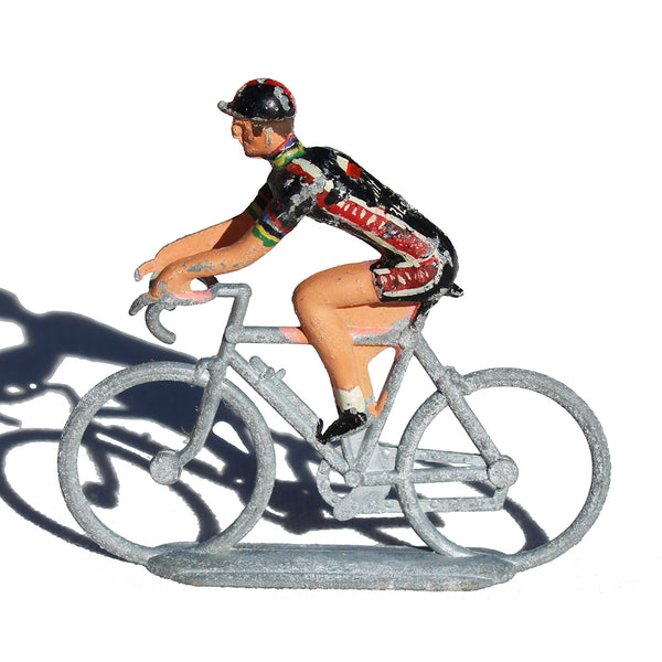 Figurine coureur cycliste Salza / Tour de France / maillot noir