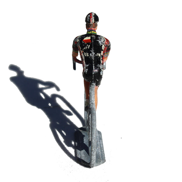 Figurine coureur cycliste Salza / Tour de France / maillot noir