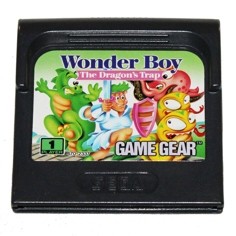 Jeu vidéo cartouche Sega Game Gear Wonder Boy The Dragon's Trap + étui plastique