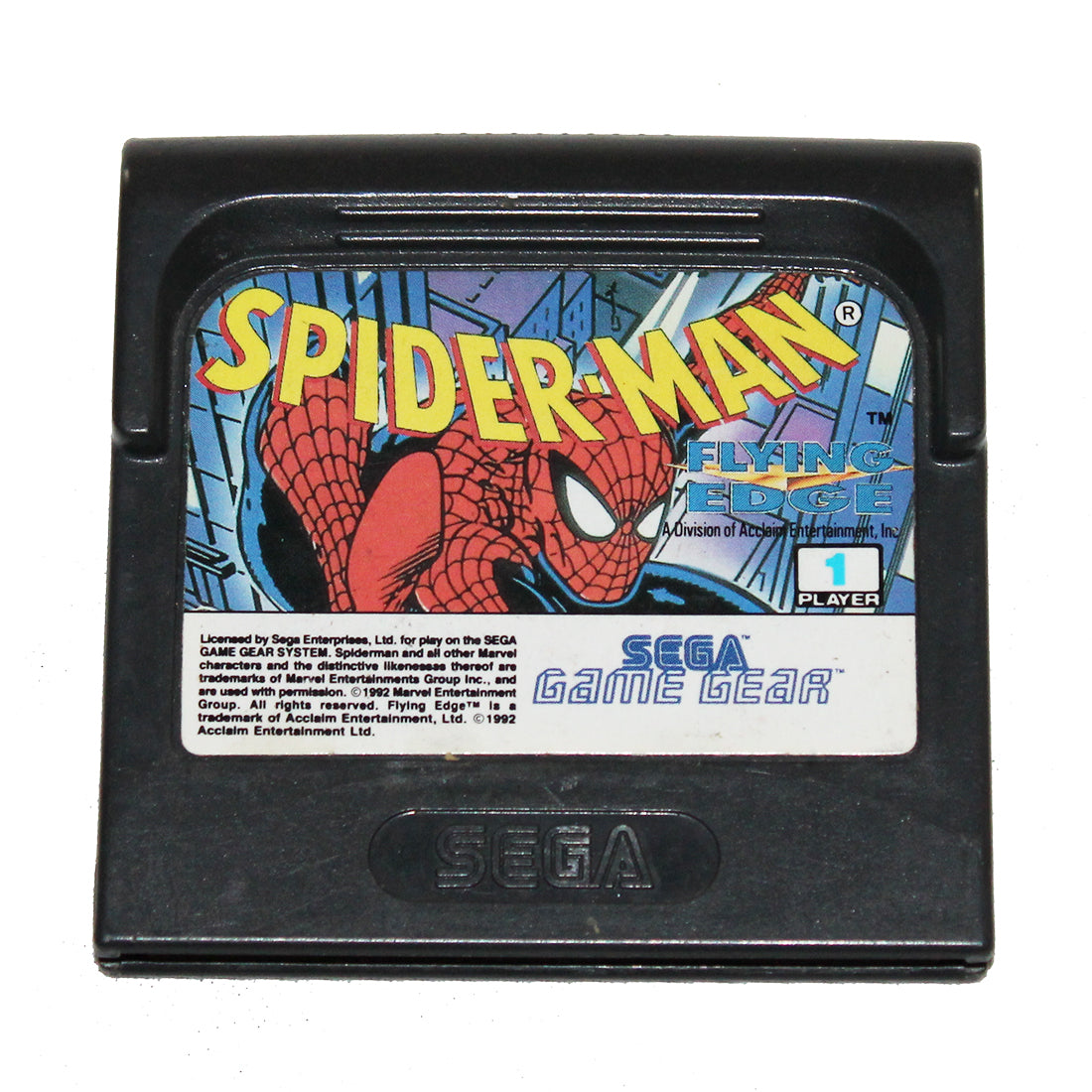 Jeu Sega Game Gear Spider-Man - Cartouche Seule - Bon état, Fonctionne Parfaitement - Pour Collectionneurs Et Joueurs