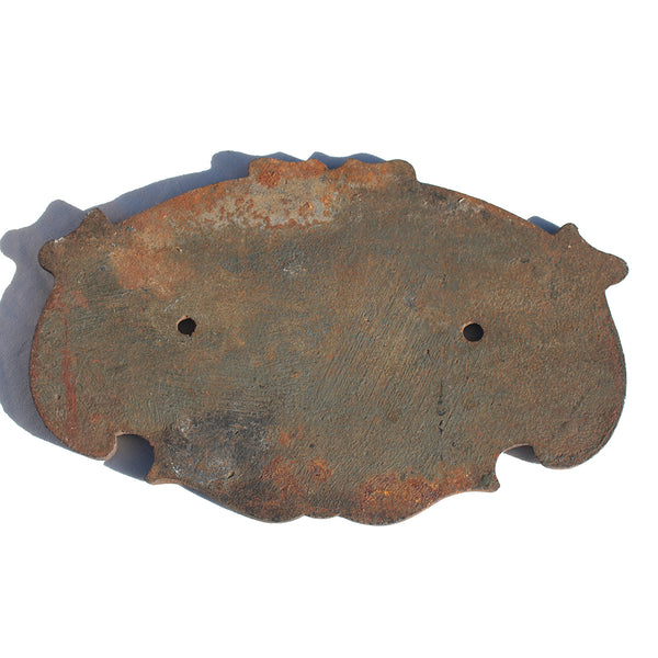 Ancienne plaque de wagon en fonte / The Metropolitan Builders / Carriage Wagon & Finance C° L° / Saltley Works England 1916