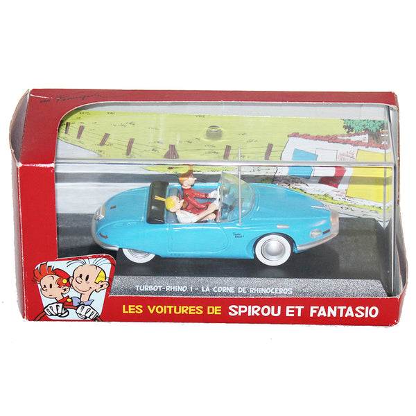 Les voitures de Spirou et Fantasio / Turbot Rhino en boîte 1/43 Atlas ( 2006 )